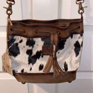 NWT STS Cowhide Bucket Bag